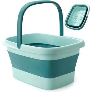 Collapsible Foot Bath Basin with Massage Acupoint for Soothing Foot Soaks